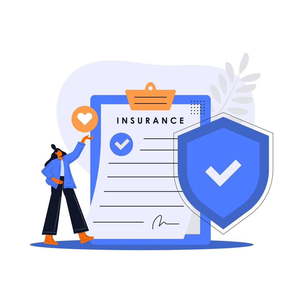 Financial services and insurance illustration